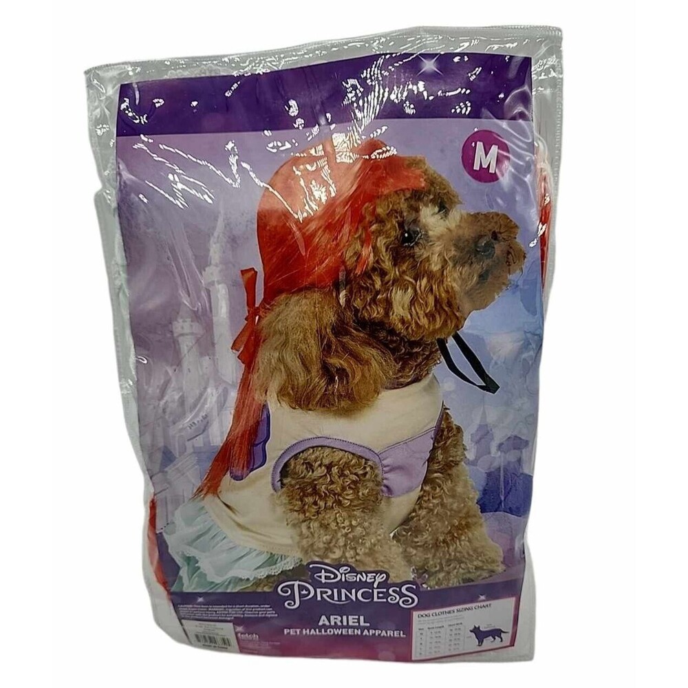 Princess Ariel MEDIUM Halloween Dog Pet Costume Little Mermaid Disney NEW